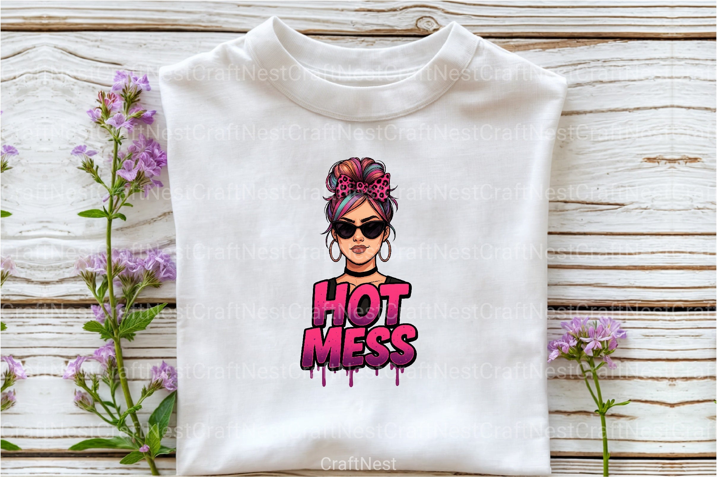 Pink Glitter Leopard Print Mom Clipart Bundle 4 - CraftNest - Digital Crafting and Art