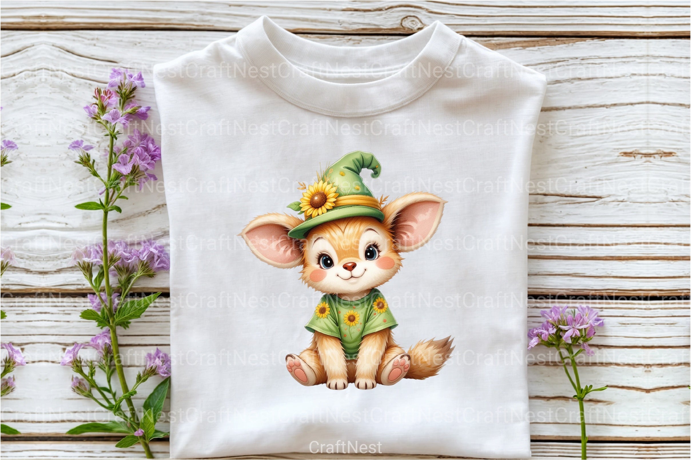 Cute Highland Cow Sunflower Clipart Bundle - CraftNest - Digital Crafting and Art