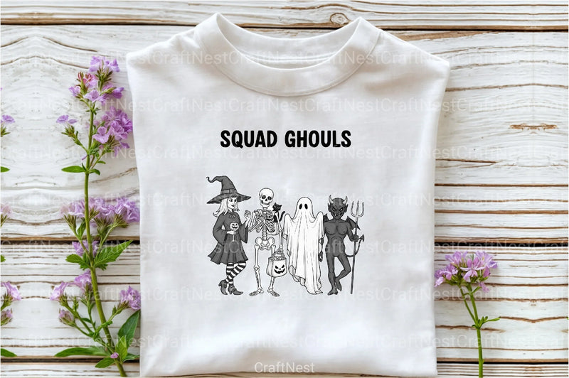 Vintage Halloween Witch Squad Ghouls Clipart Bundle - CraftNest - Digital Crafting and Art