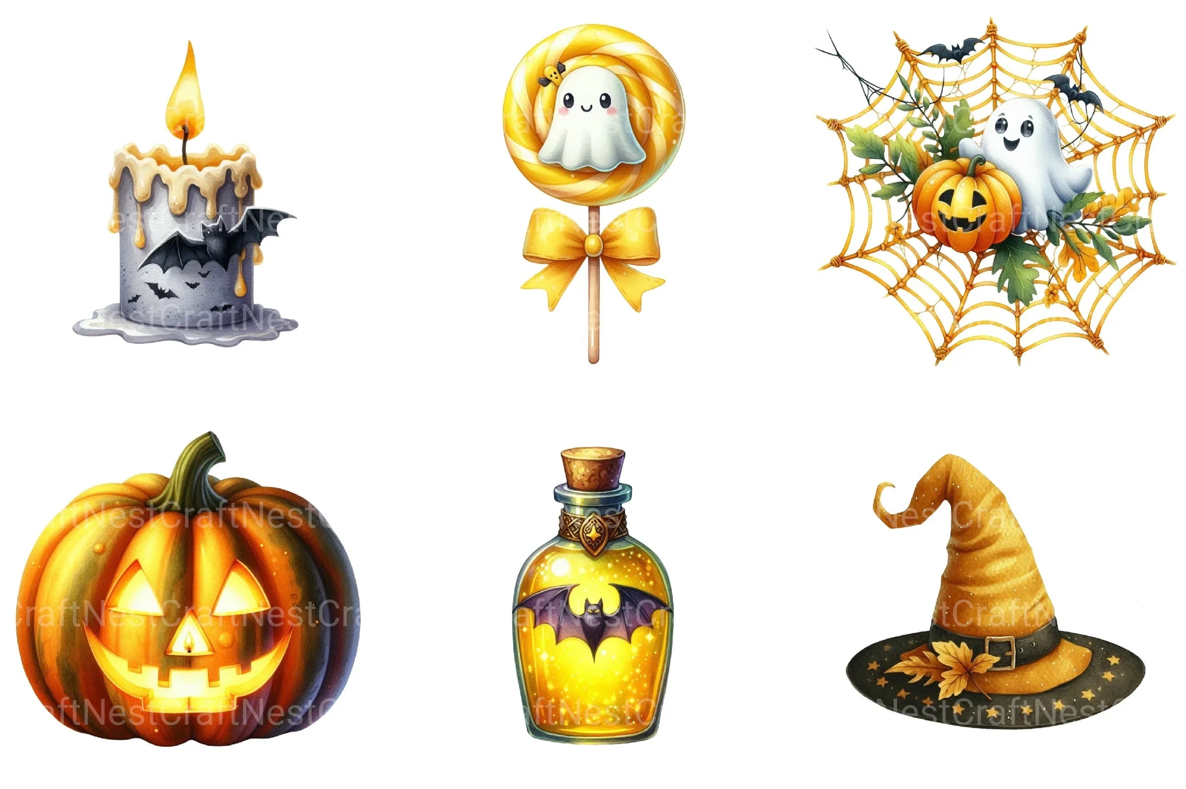 Halloween Candy Clipart Bundle 2 - CraftNest - Digital Crafting and Art
