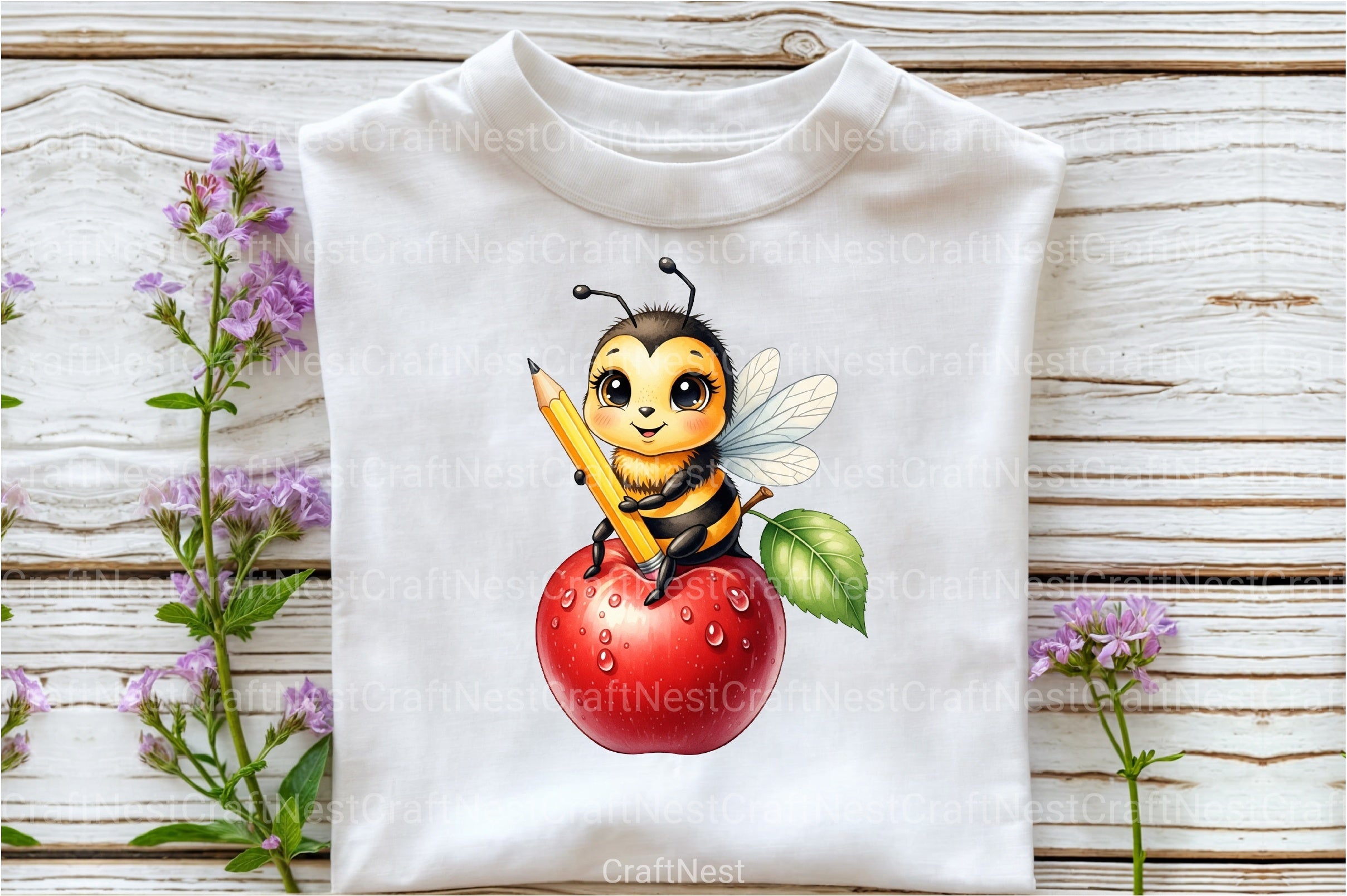 Back to School Bee Clipart Bundle 63 - CraftNest - Digital Crafting and Art