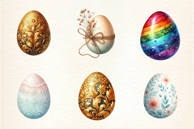 Easter Egg Clipart Bundle - CraftNest - Digital Crafting and Art