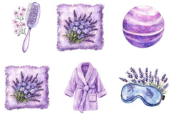 Lavender Pamper Time Clipart Bundle 2 - CraftNest - Digital Crafting and Art