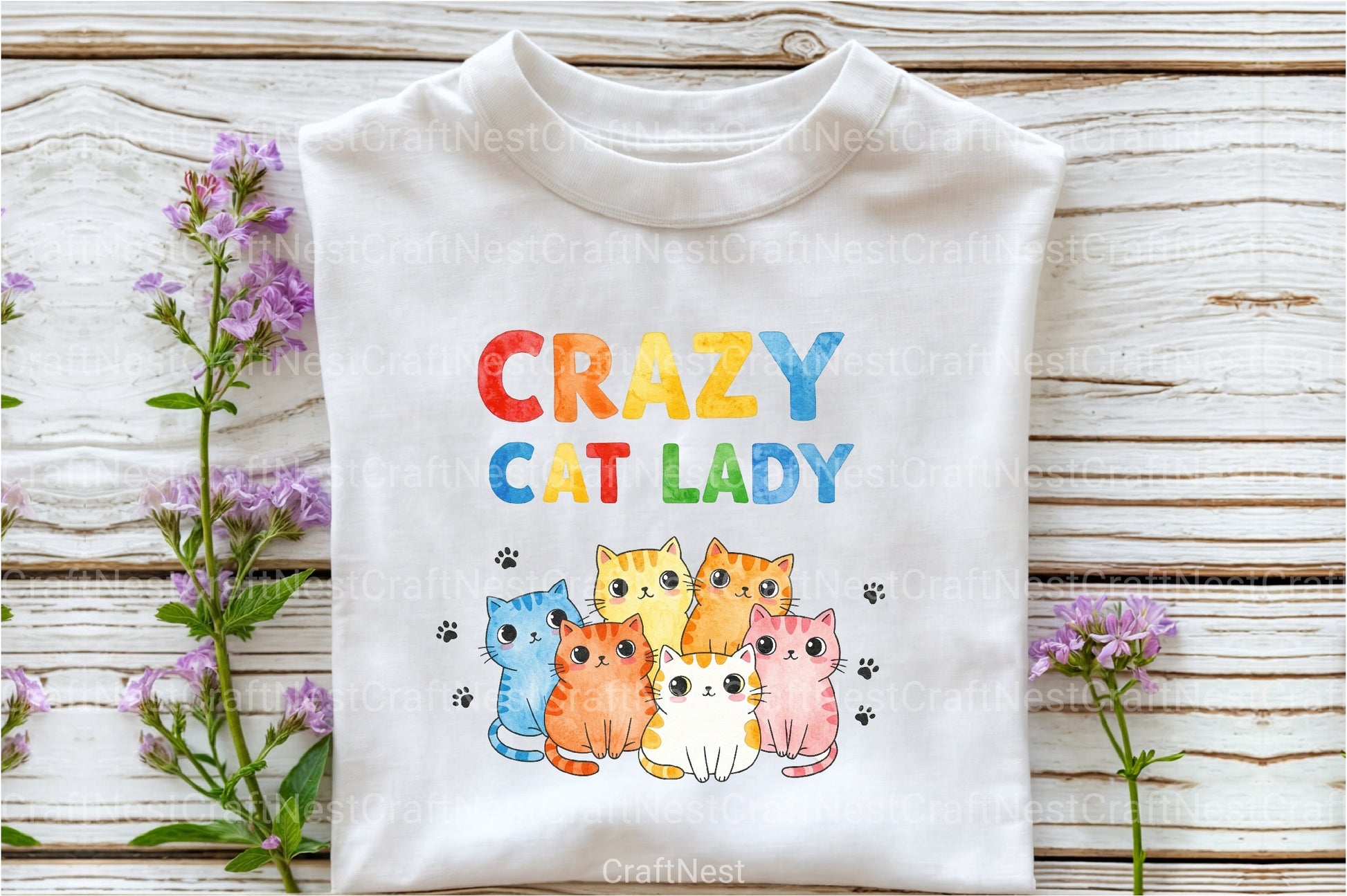 Funny Crazy Cat Lady Clipart Bundle 4 - CraftNest - Digital Crafting and Art