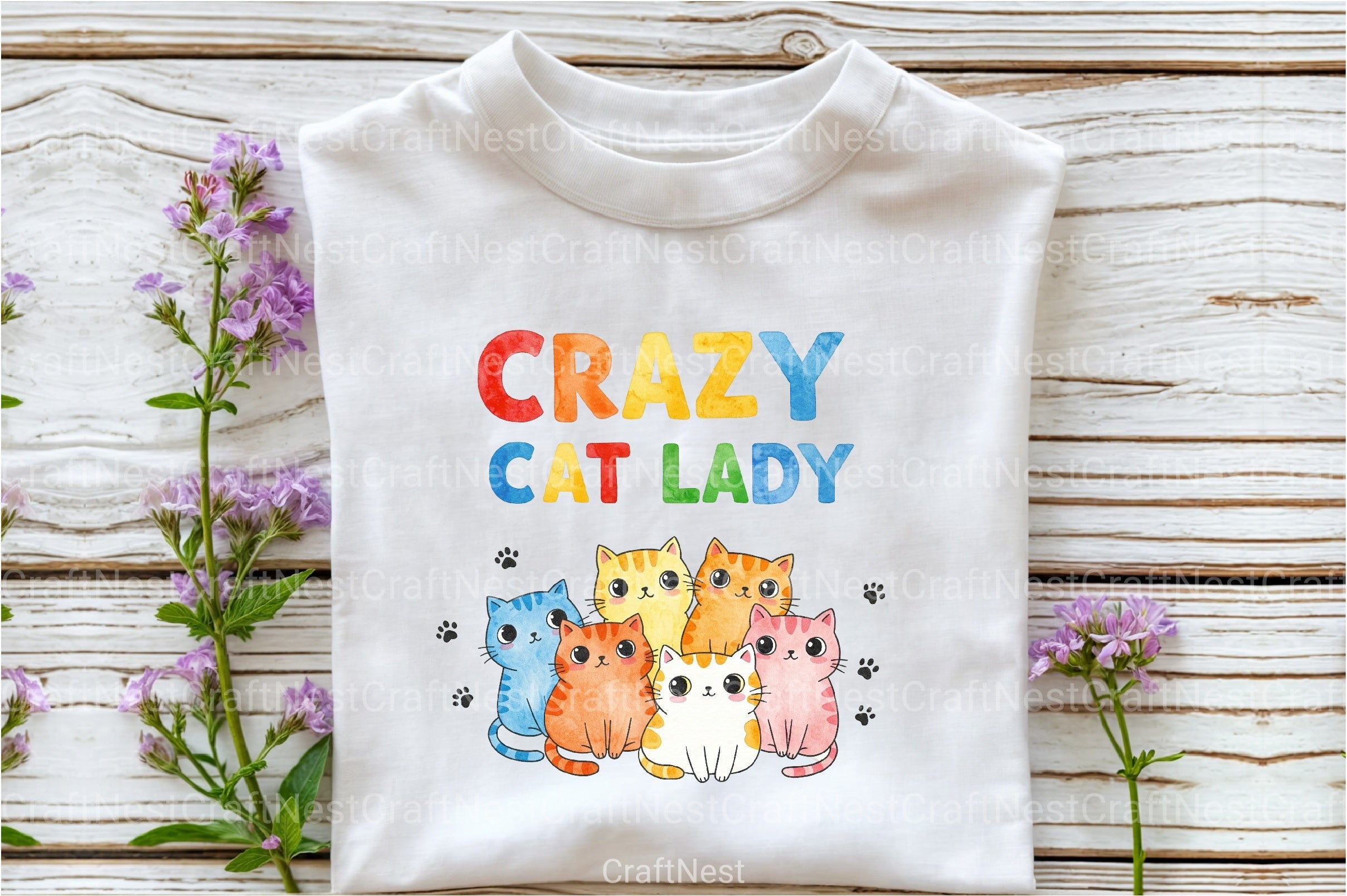 Funny Crazy Cat Lady Clipart Bundle 4 - CraftNest - Digital Crafting and Art