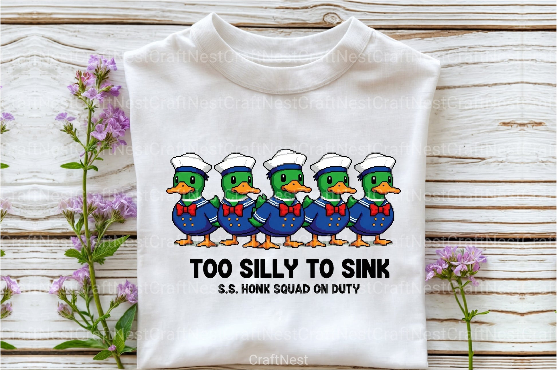 Blocky Style Funny Summer Goose Clipart Bundle 167 - CraftNest - Digital Crafting and Art