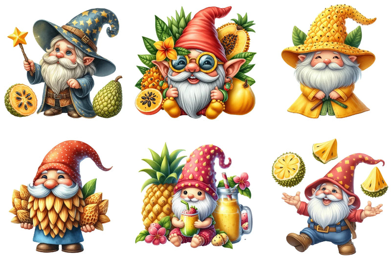 Gnome Jackfruit Clipart Bundle - CraftNest - Digital Crafting and Art