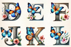 Spring Alphabet Clipart Bundle - CraftNest - Digital Crafting and Art