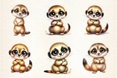 Kawaii Safari Animal Clipart Bundle - CraftNest - Digital Crafting and Art