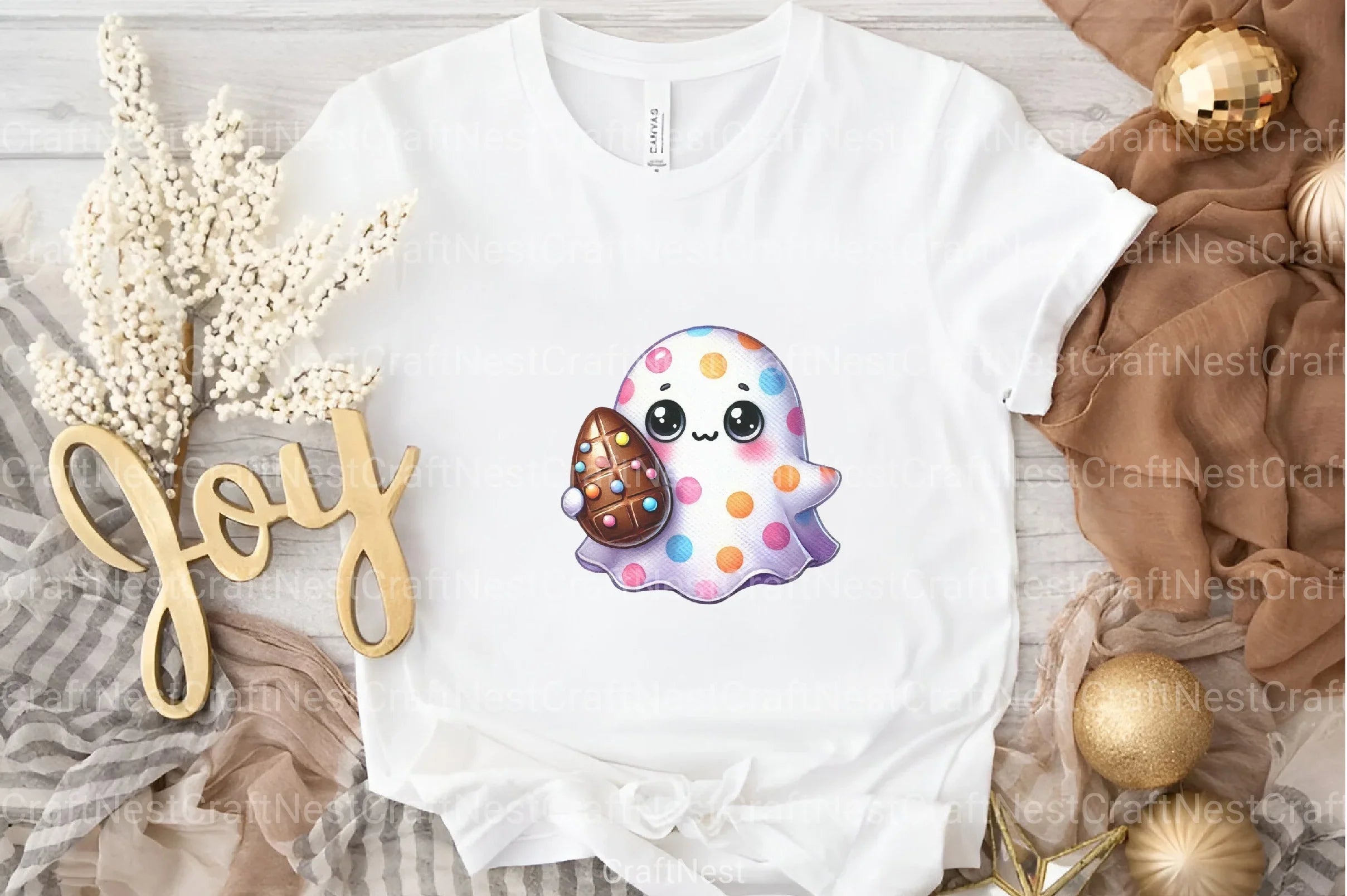 Happy Spooky Easter Ghost Clipart Bundle - CraftNest - Digital Crafting and Art