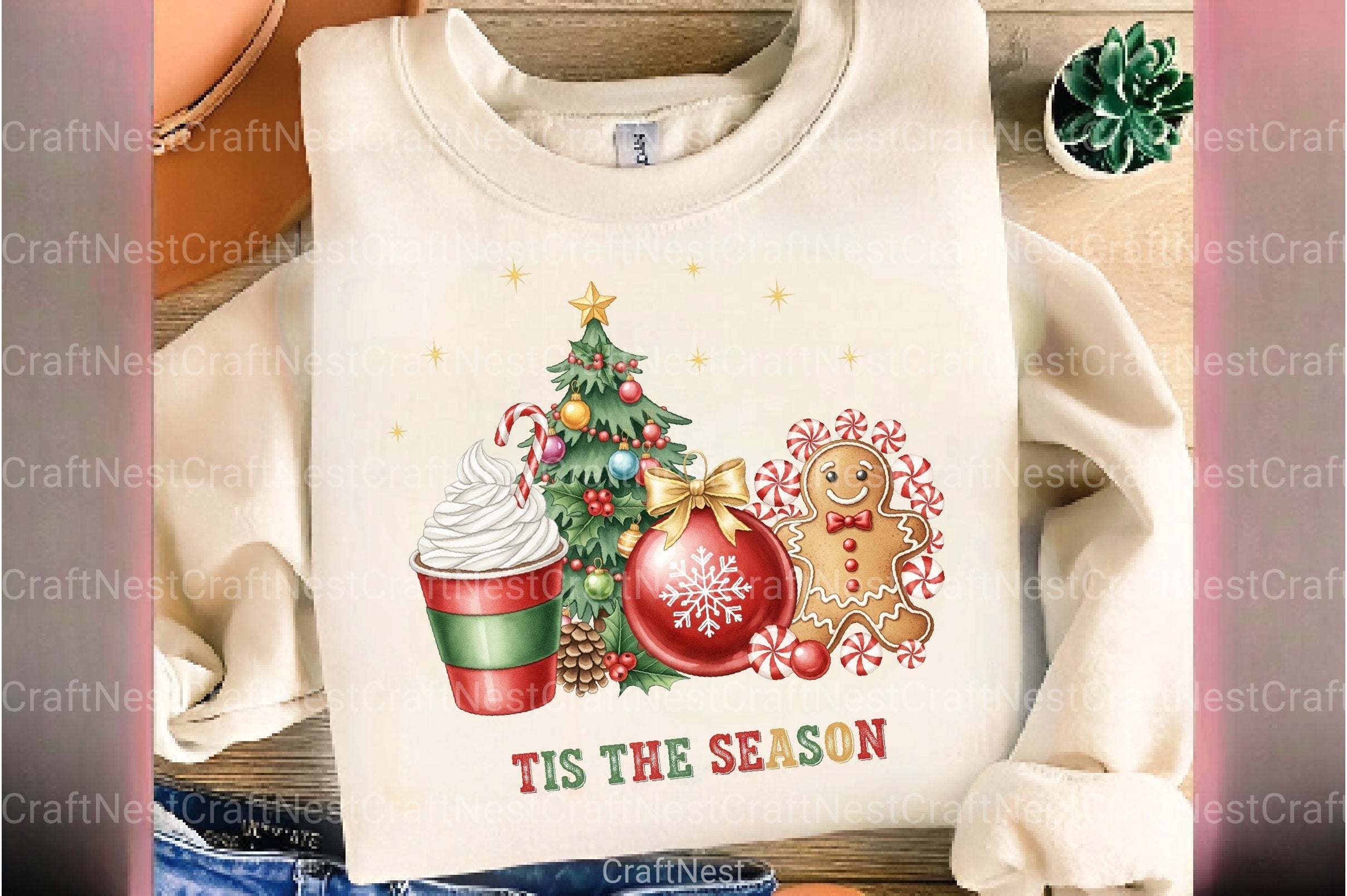 Festive Christmas Clipart Bundle 1 - CraftNest - Digital Crafting and Art