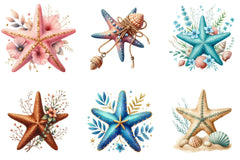 Summer Starfish Clipart Bundle - CraftNest - Digital Crafting and Art