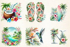Tropical Spring Clipart Bundle - CraftNest - Digital Crafting and Art