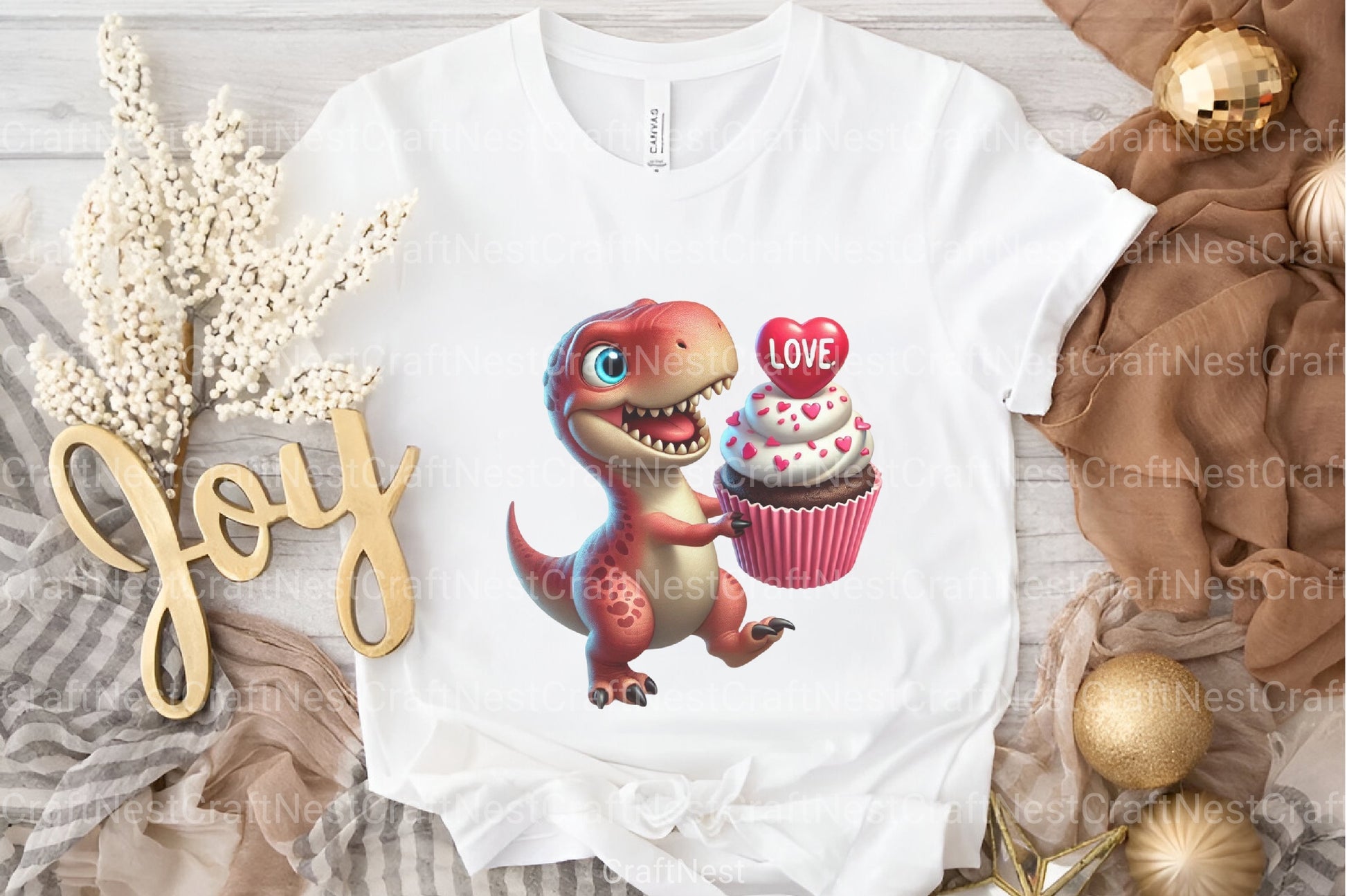 Valentine's Day T-Rex Clipart Bundle 77 - CraftNest - Digital Crafting and Art