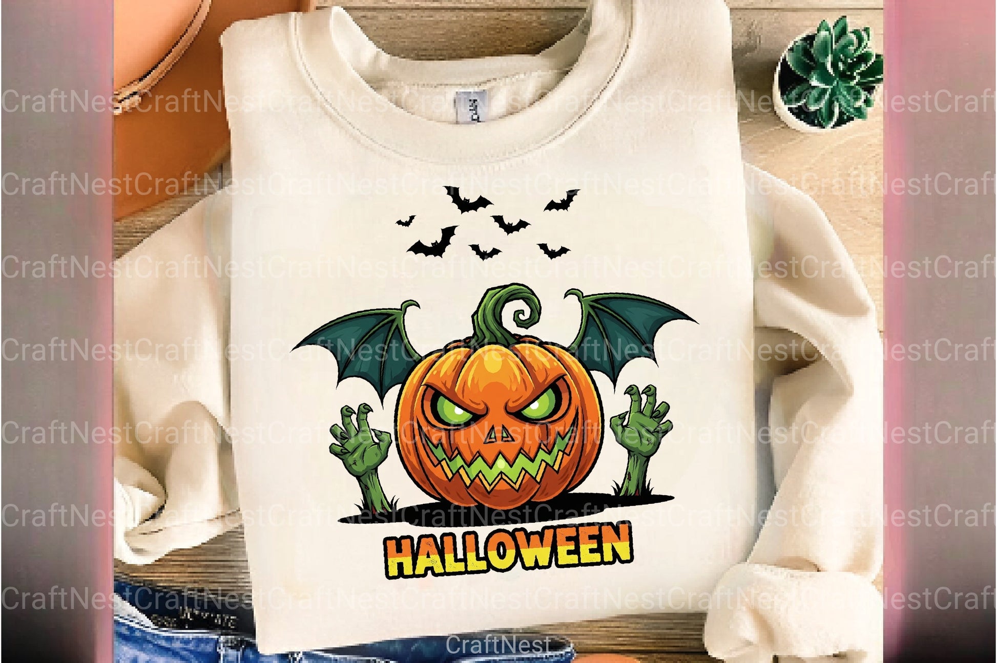 Spooky & Cute Halloween Clipart Bundle - CraftNest - Digital Crafting and Art