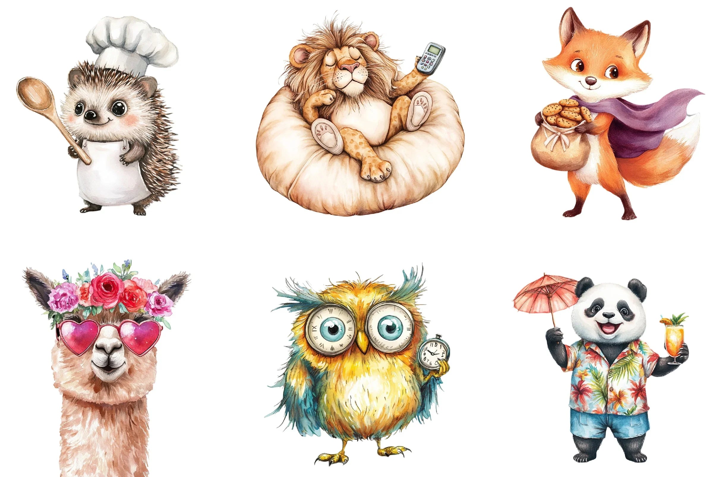 Summer Animals Clipart Bundle - CraftNest - Digital Crafting and Art