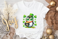 St. Patrick's Day Cute Penguin Clipart Bundle 19 - CraftNest - Digital Crafting and Art