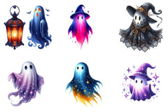 Enchanted Ghost Halloween Clipart Bundle - CraftNest - Digital Crafting and Art