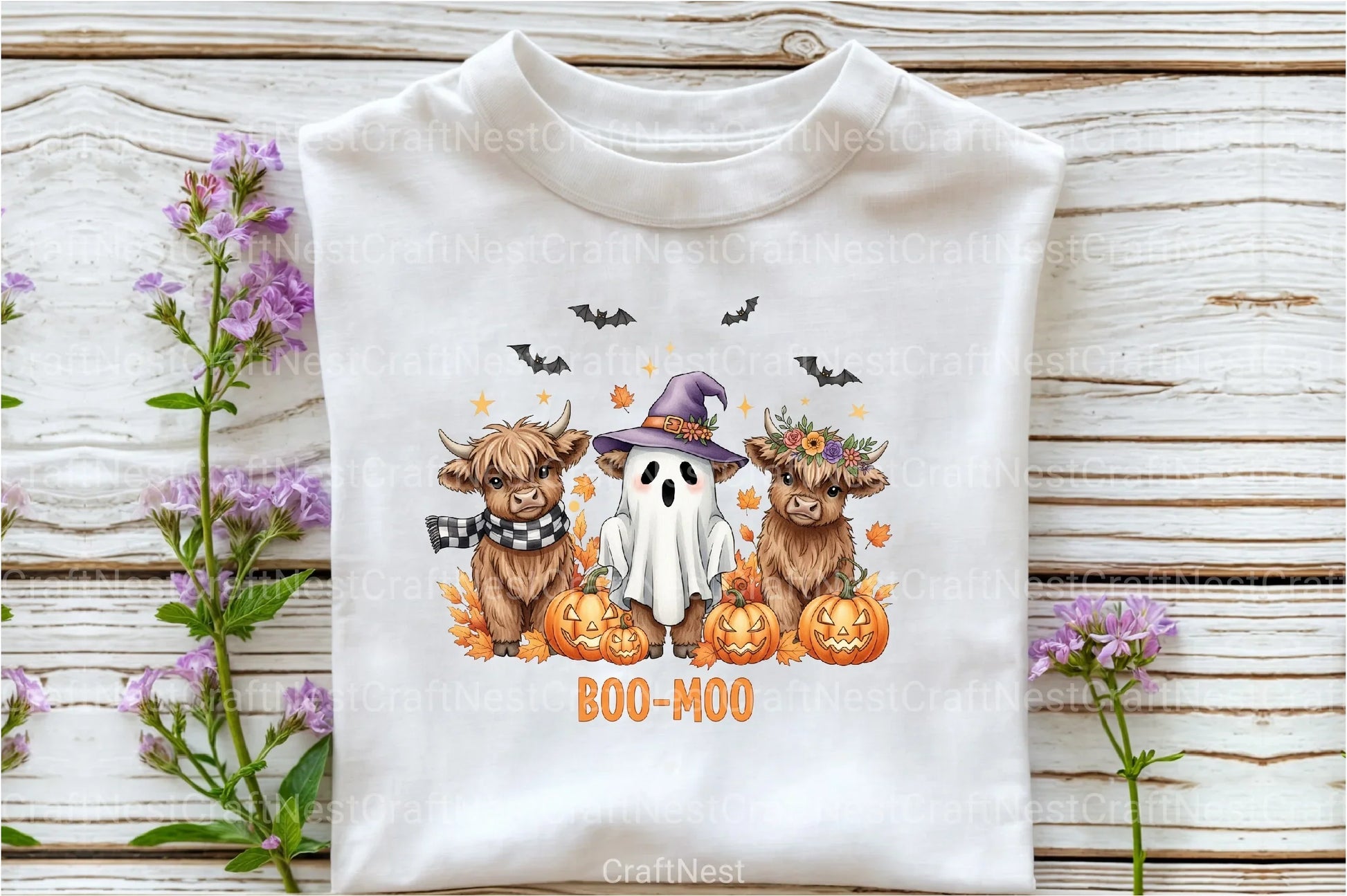 Cute Highland Cow Halloween Clipart Bundle 3 - CraftNest - Digital Crafting and Art