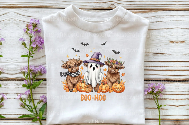 Cute Highland Cow Halloween Clipart Bundle 3 - CraftNest - Digital Crafting and Art