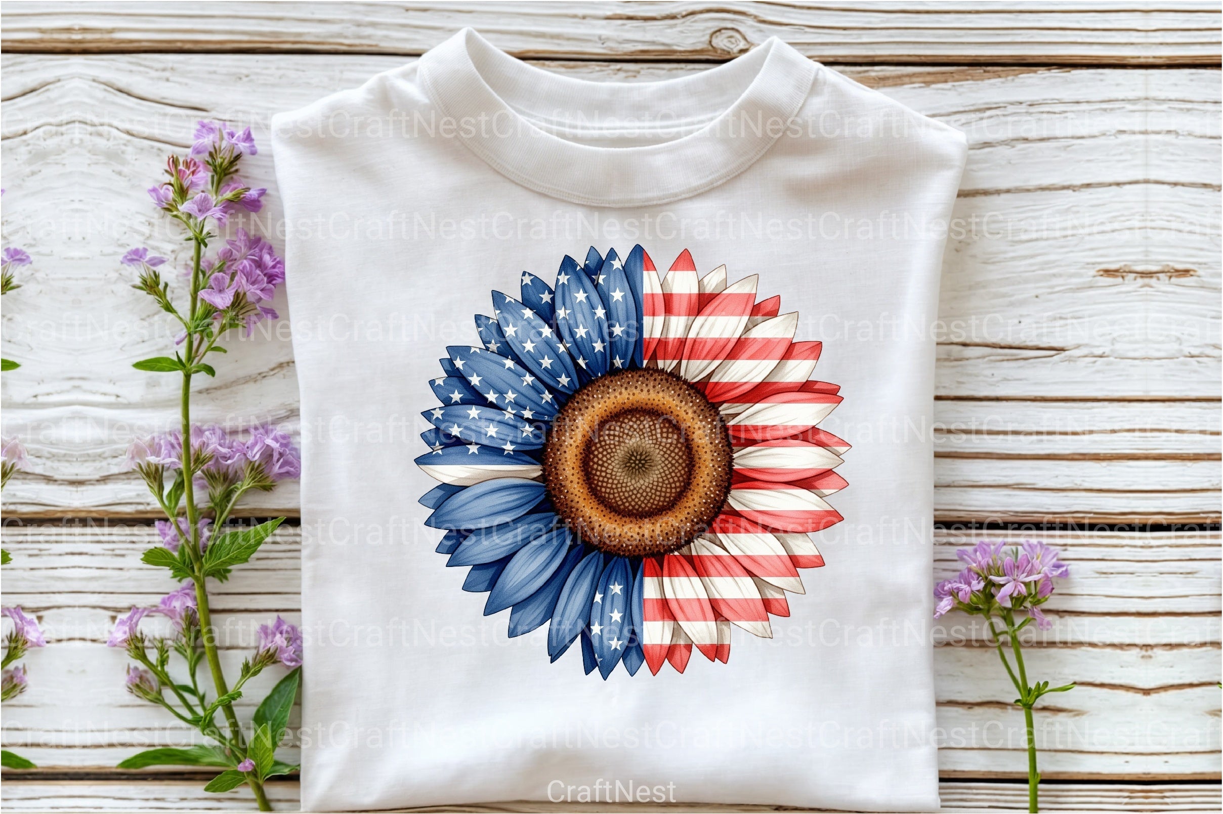 American Sunflower Clipart Bundle - CraftNest - Digital Crafting and Art