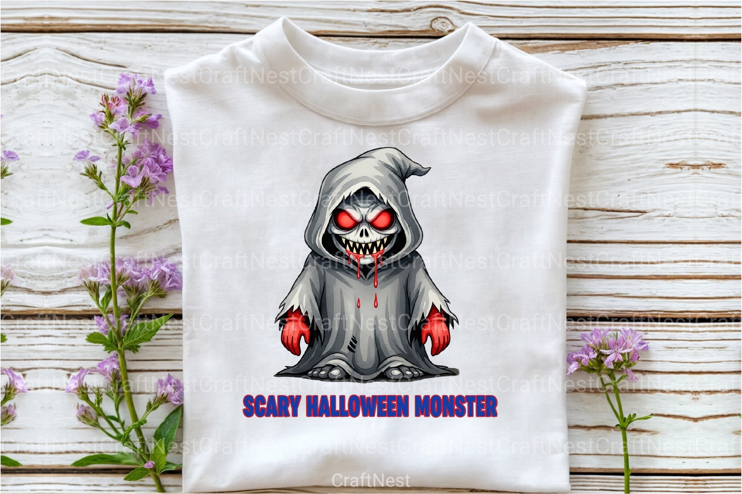 Scary Halloween Monster Clipart Bundle - CraftNest - Digital Crafting and Art