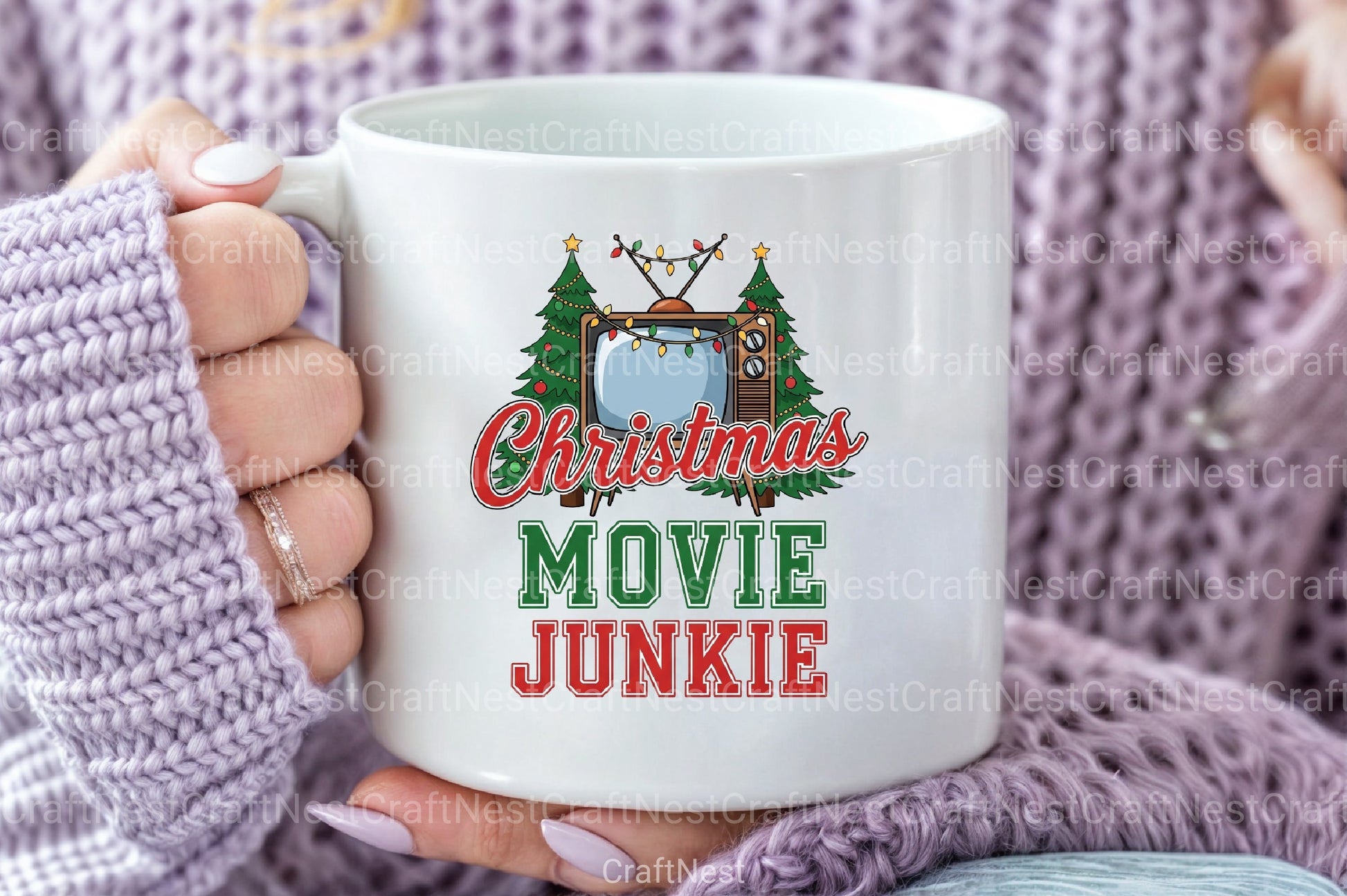Christmas Movie Junkie Clipart Bundle - CraftNest - Digital Crafting and Art