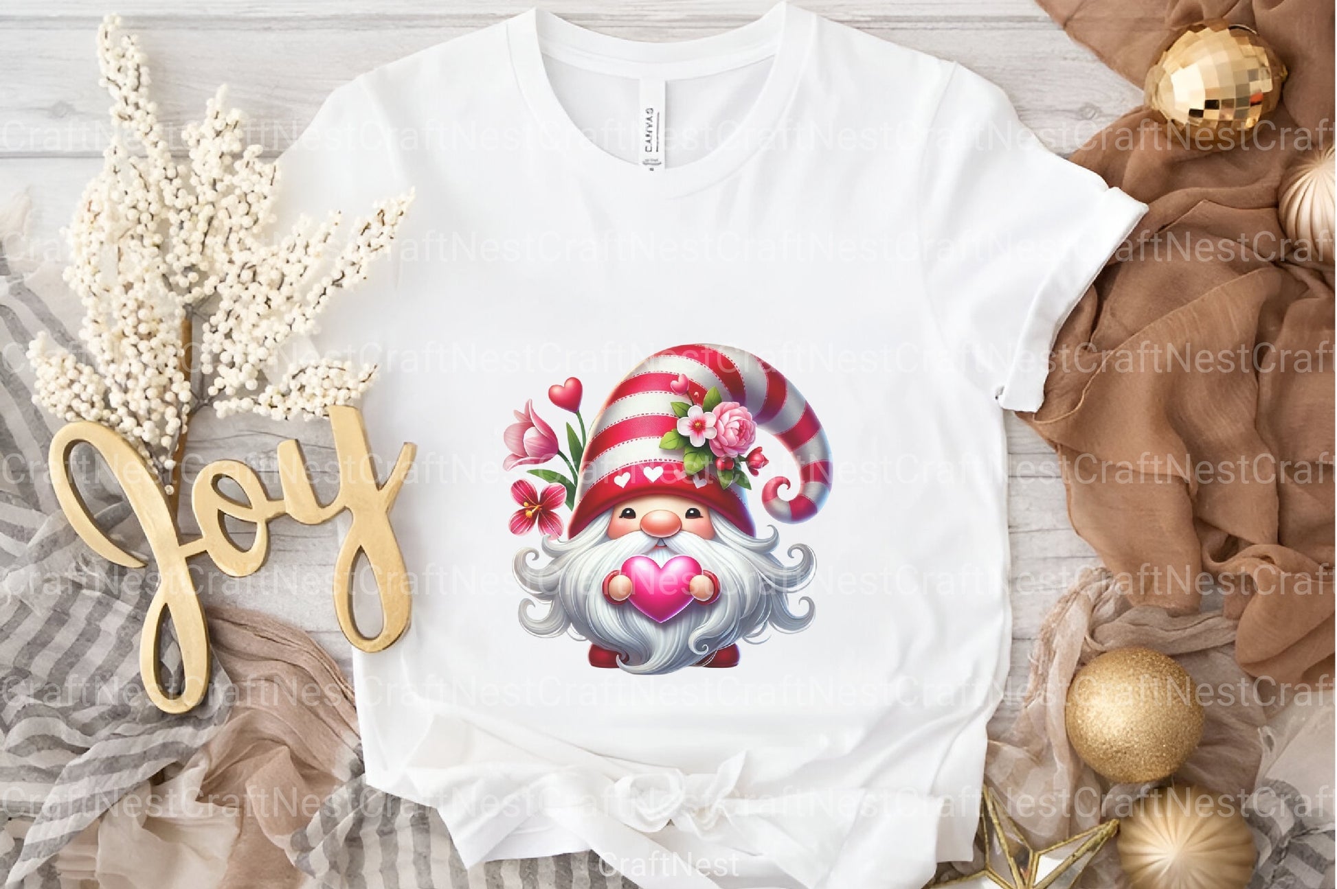 Valentine's Gnome Clipart Bundle - CraftNest - Digital Crafting and Art