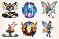 Urban Fairy Clipart Bundle Set - CraftNest - Digital Crafting and Art