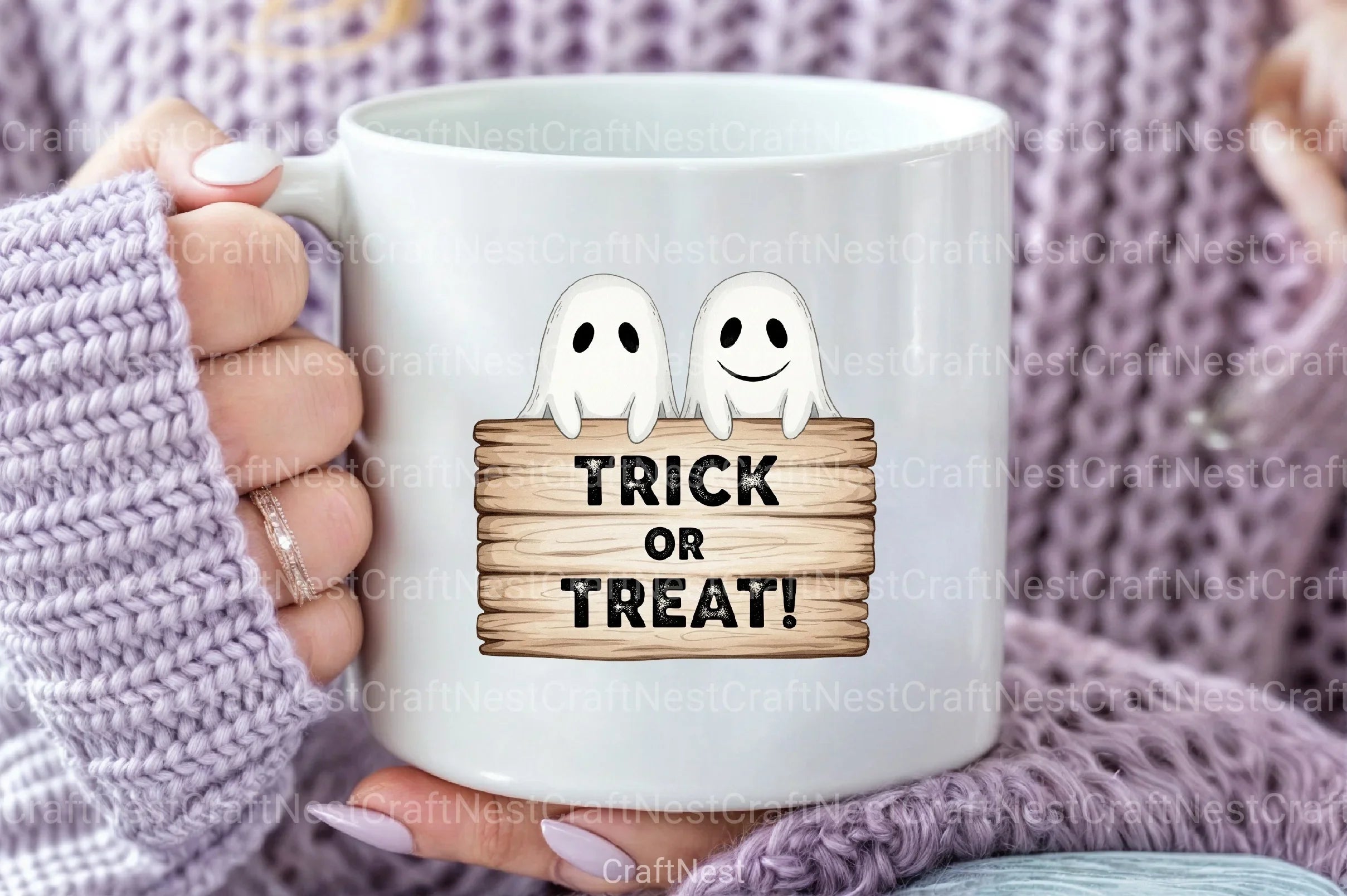 Smiling Ghosts Clipart Bundle for Halloween - CraftNest - Digital Crafting and Art