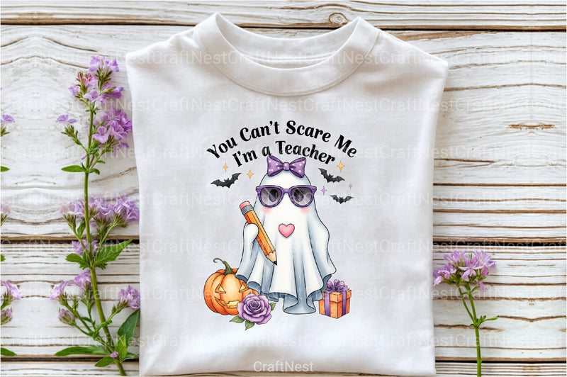 Cute Ghost Teacher Clipart Bundle - CraftNest - Digital Crafting and Art