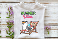 Blocky Style Funny Summer Goose Clipart Bundle 10 - CraftNest - Digital Crafting and Art