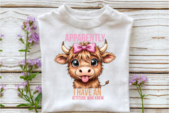 Funny Highland Cow Sarcastic Clipart Bundle - CraftNest - Digital Crafting and Art