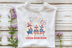 Patriotic Chicken USA 4th of July Clipart Bundle 12 - CraftNest - Digital Crafting and Art