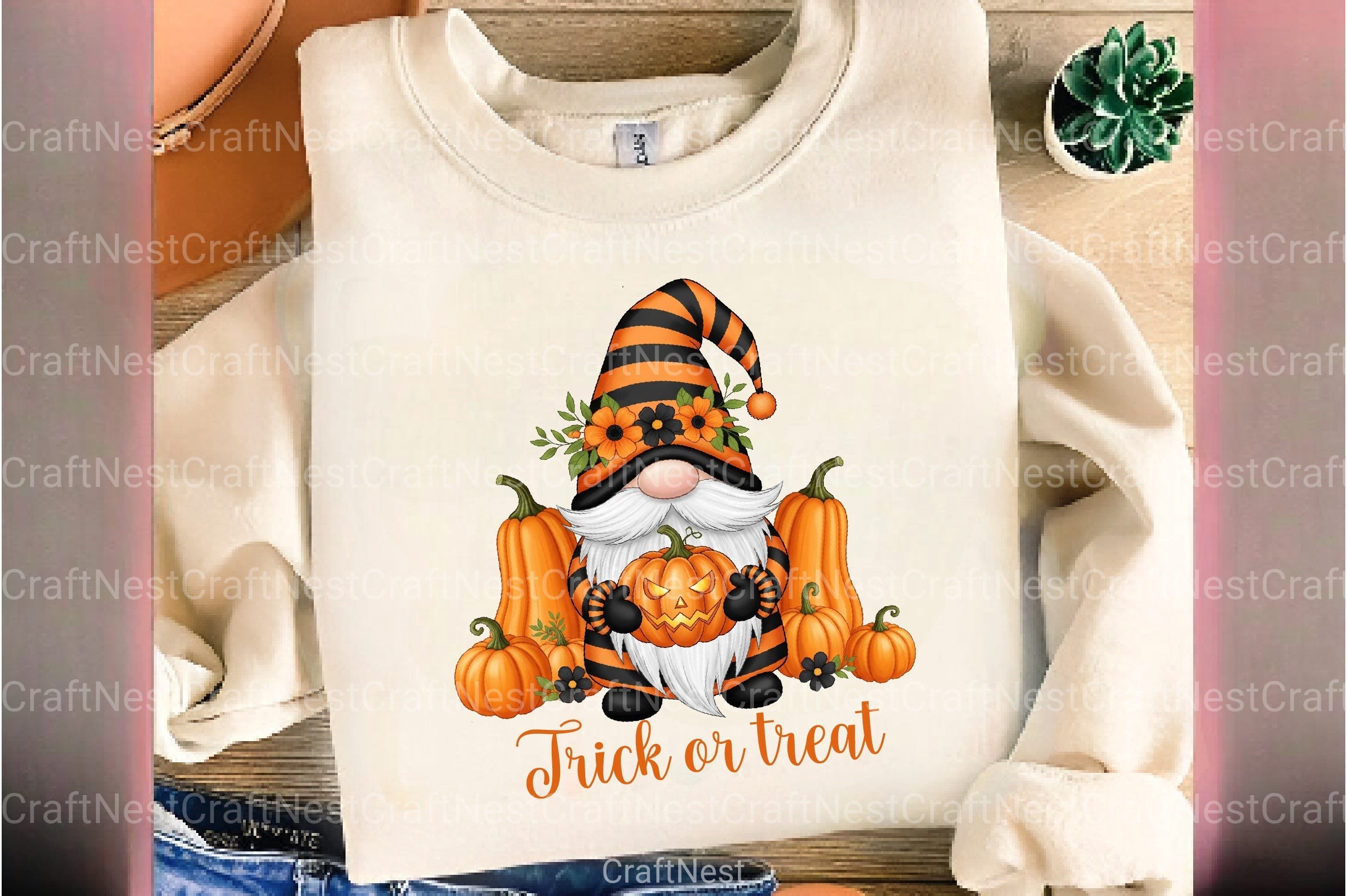 Trick or Treat Gnome Clipart Bundle - CraftNest - Digital Crafting and Art