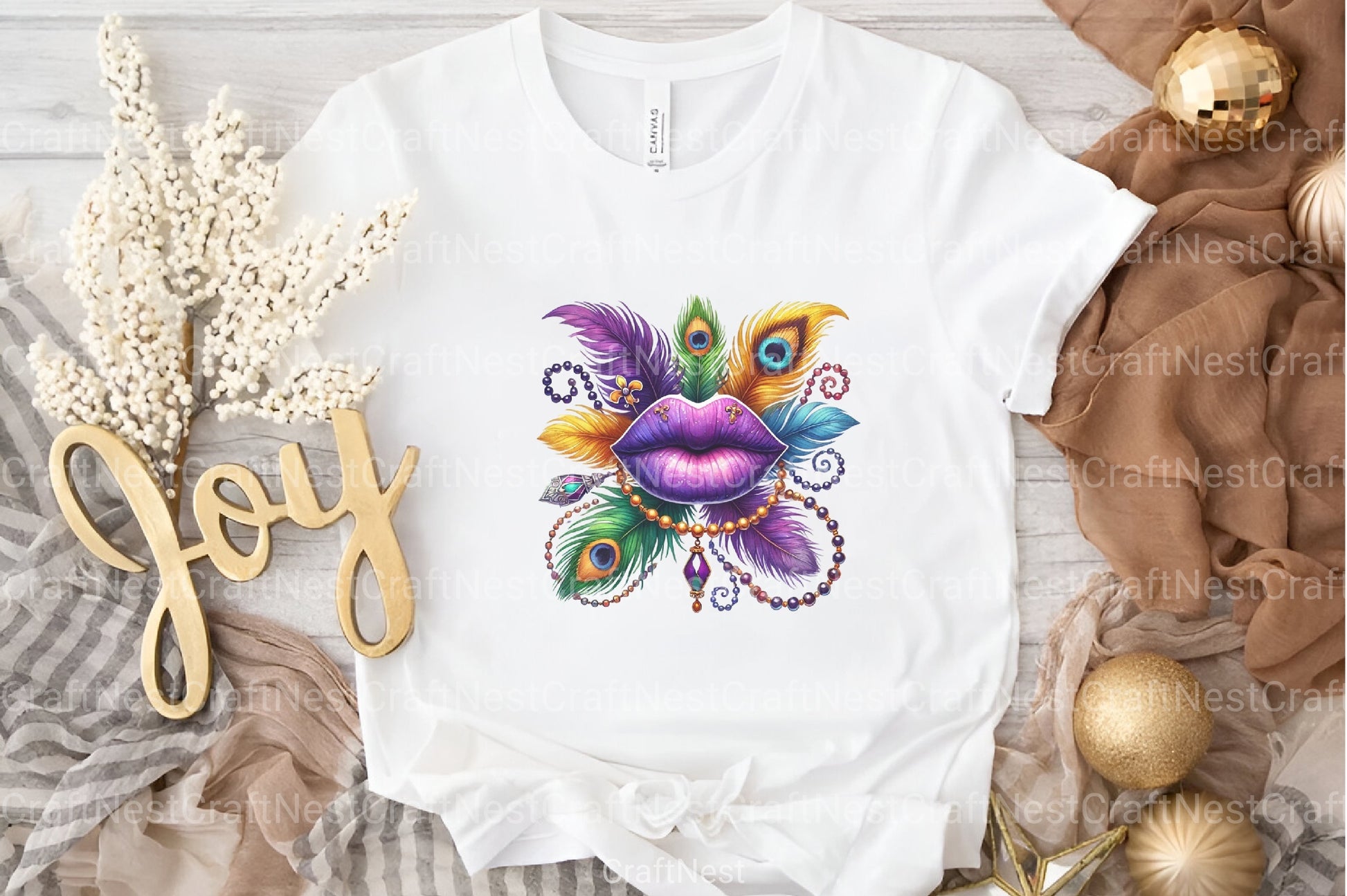 Mardi Gras Lips Clipart Bundle 8 - CraftNest - Digital Crafting and Art