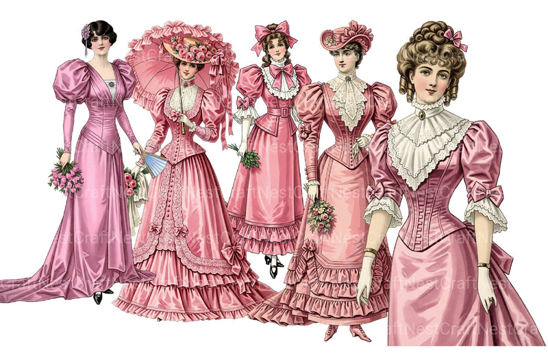 Christmas Pink Clipart Bundle 1 - CraftNest - Digital Crafting and Art