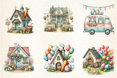 Easter Home Clipart Bundle - CraftNest - Digital Crafting and Art