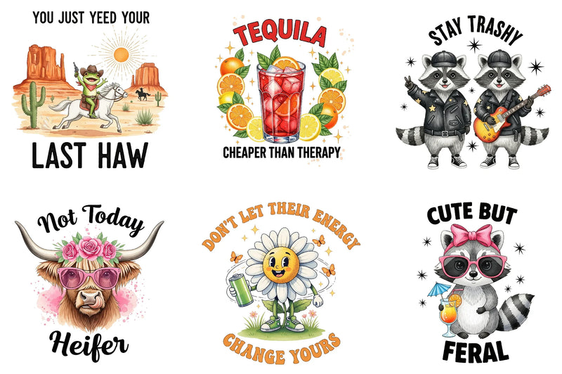 Funny Sarcastic Quotes Clipart Bundle - CraftNest - Digital Crafting and Art