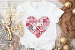 Patchwork Heart Valentine's Day Clipart Bundle 99 - CraftNest - Digital Crafting and Art