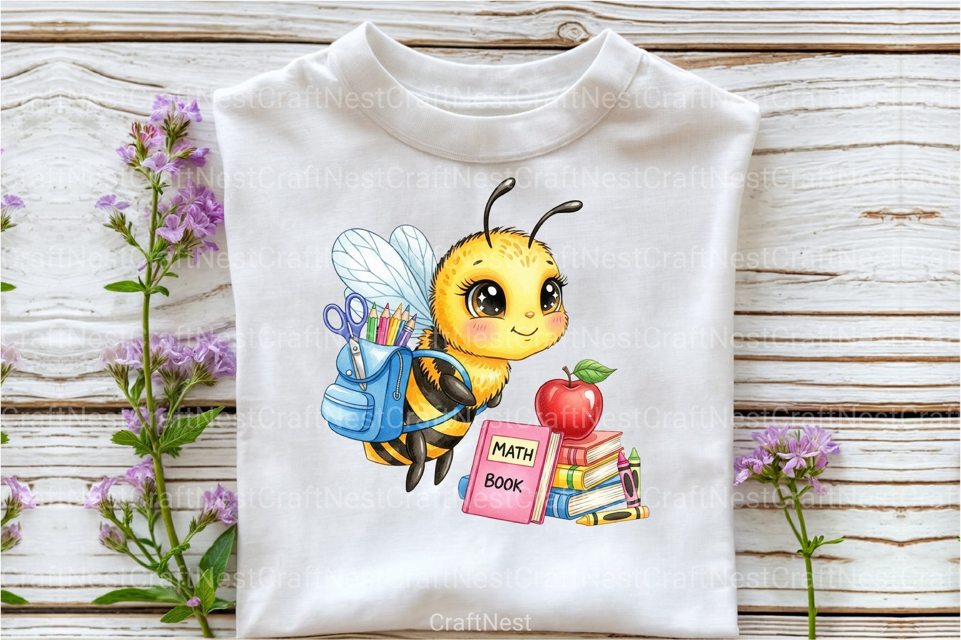 Back to School Bee Clipart Bundle 19 - CraftNest - Digital Crafting and Art