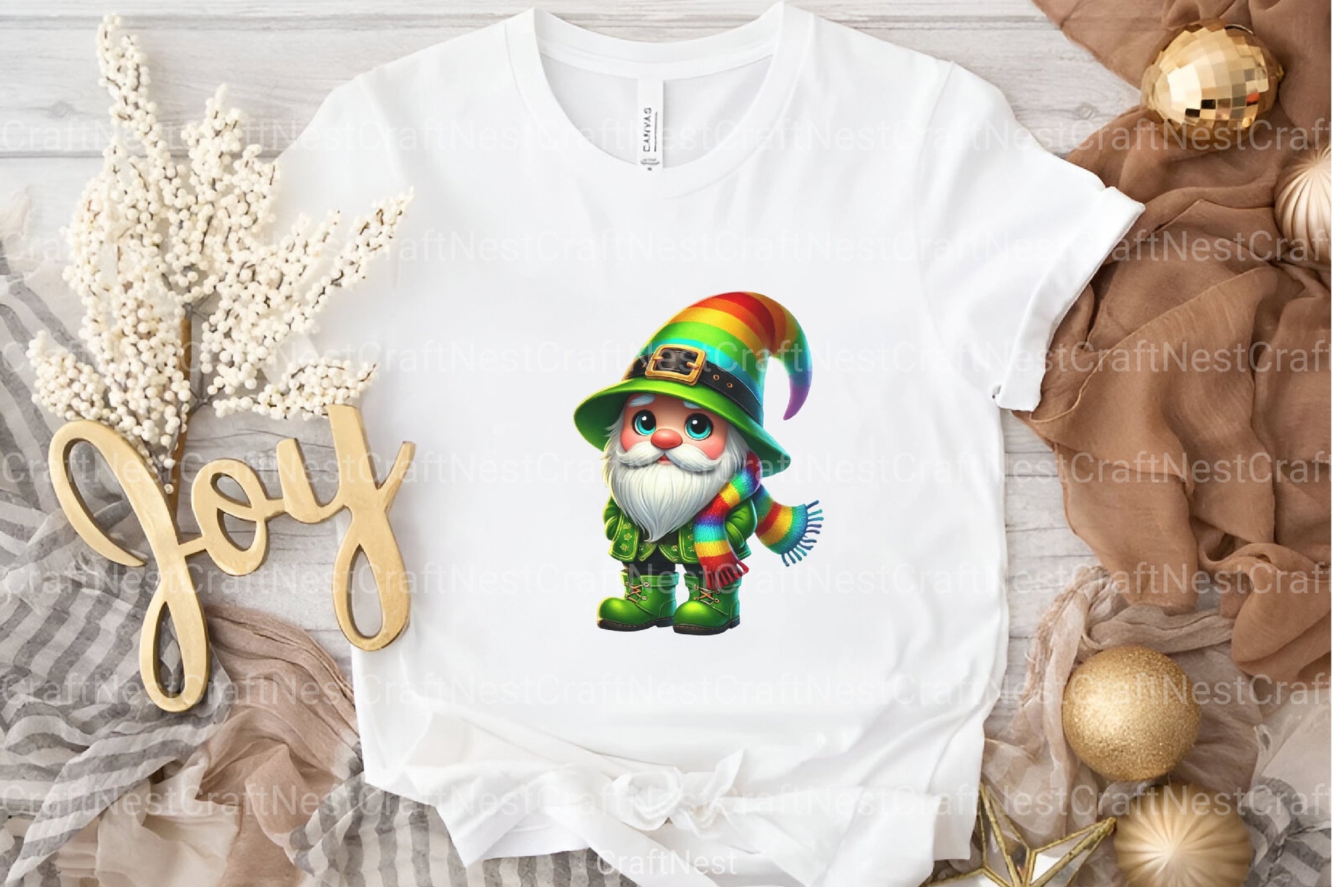 St. Patrick's Day Gnome Clipart Bundle 99 - CraftNest - Digital Crafting and Art