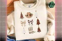 Western Christmas Coquette Clipart Bundle - CraftNest - Digital Crafting and Art