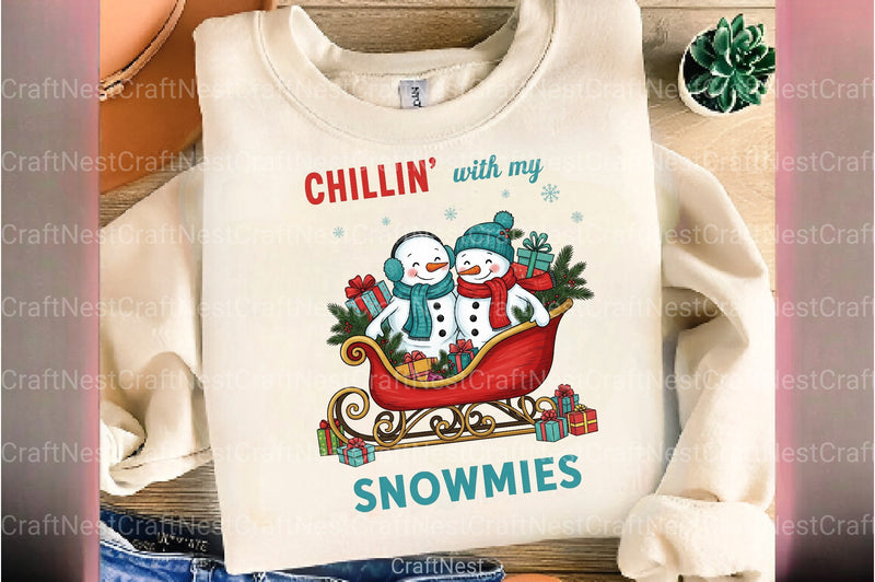 Vintage Christmas Snowman Clipart Bundle 1 - CraftNest - Digital Crafting and Art