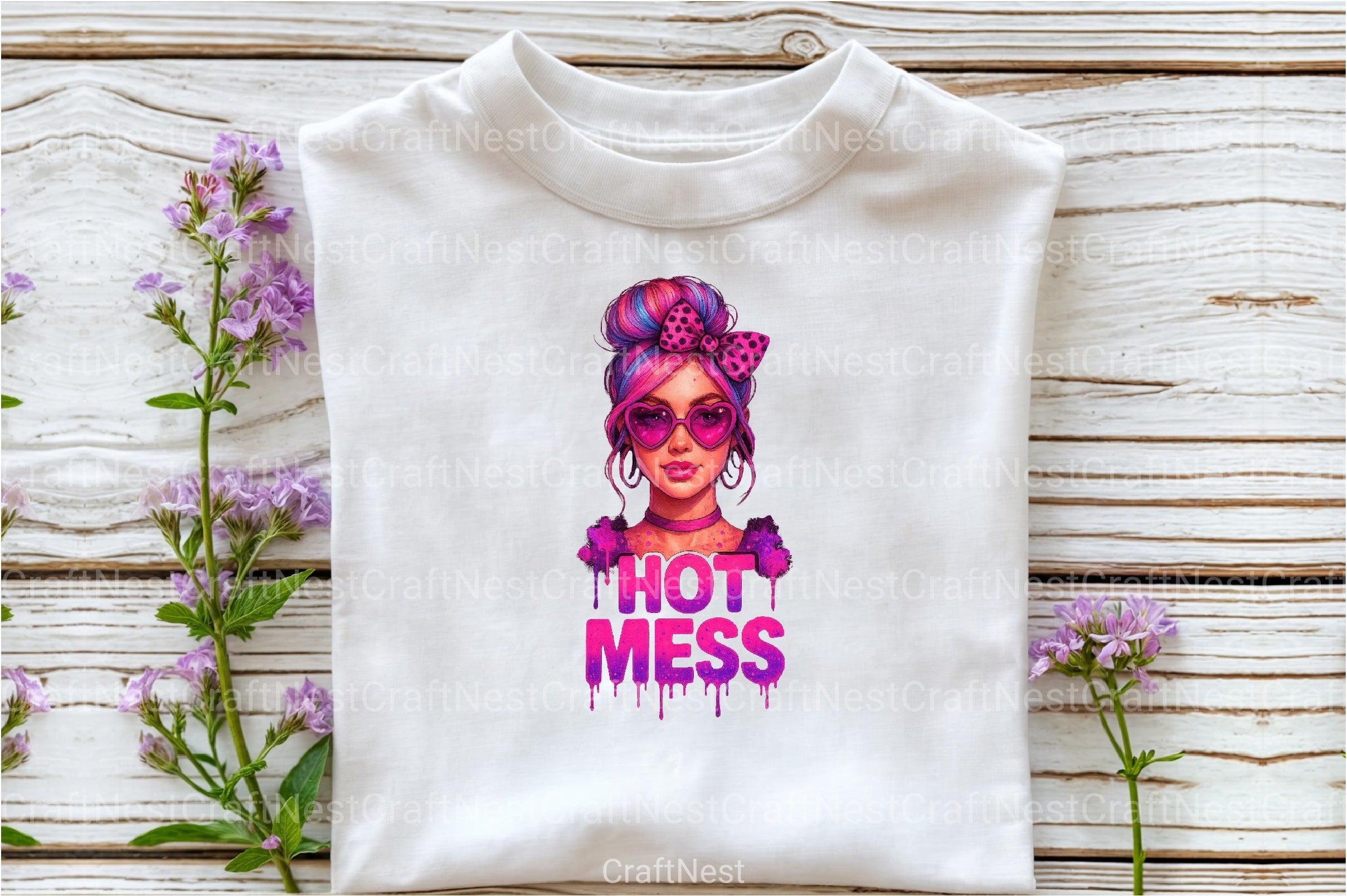 Pink Glitter Mom Leopard Print Clipart Bundle - CraftNest - Digital Crafting and Art