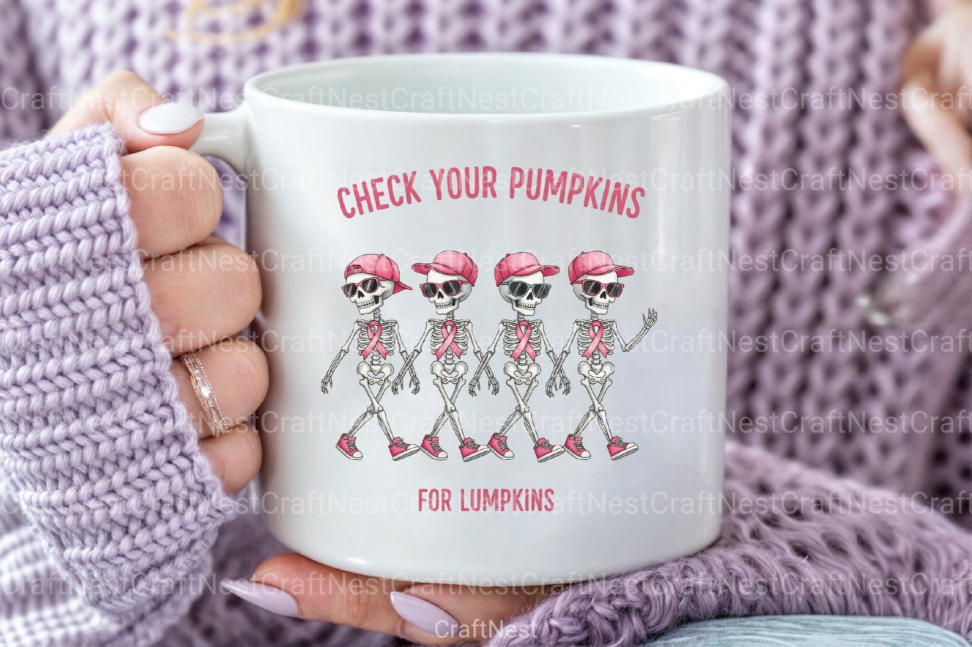 Halloween Breast Cancer Clipart Bundle 8 - CraftNest - Digital Crafting and Art