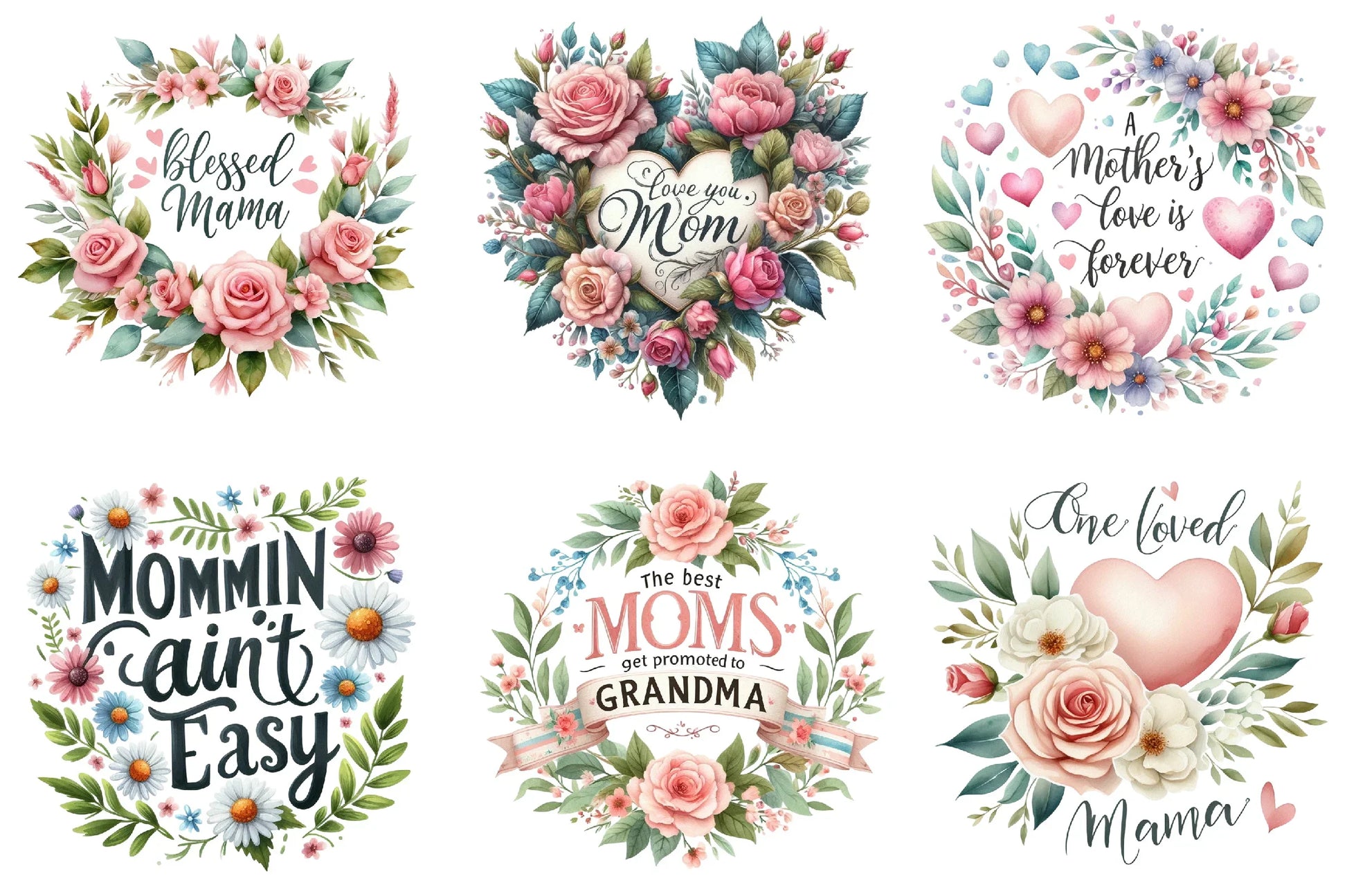 Mother's Day Quotes Clipart Bundle - CraftNest - Digital Crafting and Art
