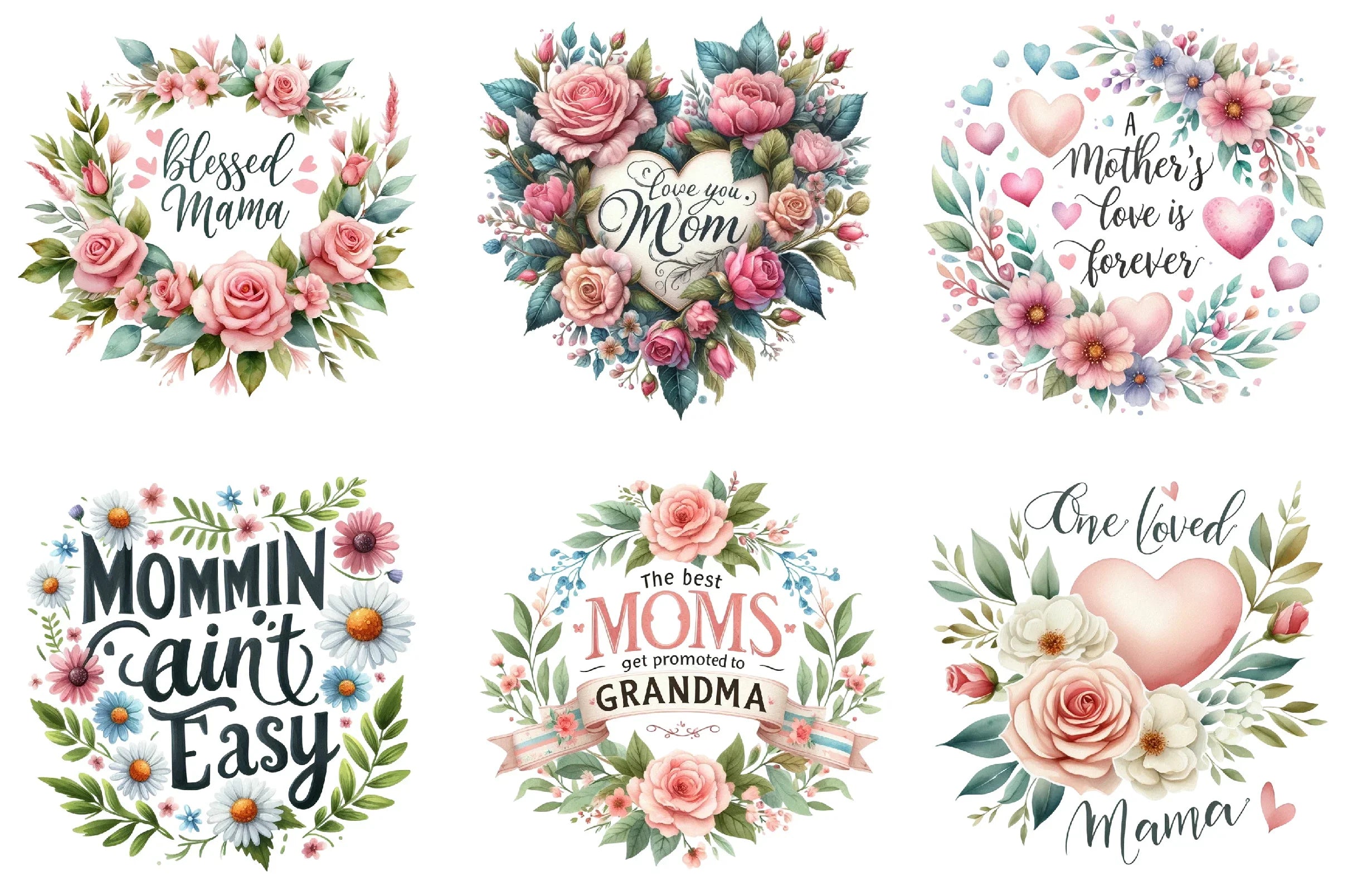 Mother's Day Quotes Clipart Bundle - CraftNest - Digital Crafting and Art