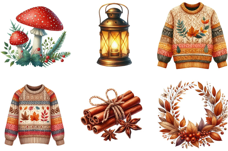 Autumn Collection Clipart Bundle - CraftNest - Digital Crafting and Art