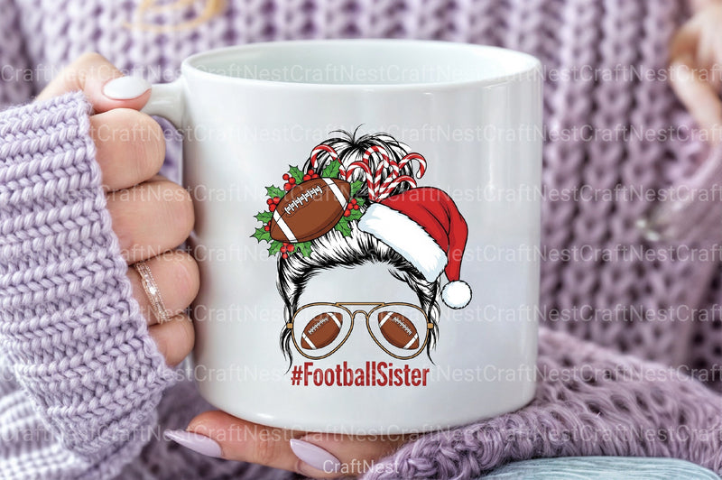Football Sister Christmas Clipart Bundle - CraftNest - Digital Crafting and Art